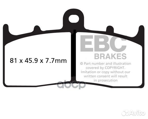 Тормозные колодки EBC FA294HH EBC Brakes