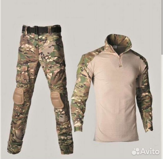 Костюм тактический мультикам с наколенниками