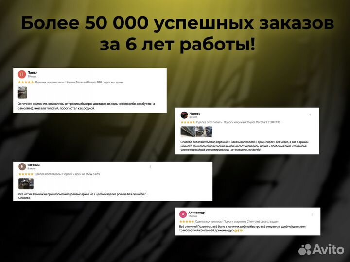 Ремонтные пороги и арки для Lexus Новотроицк