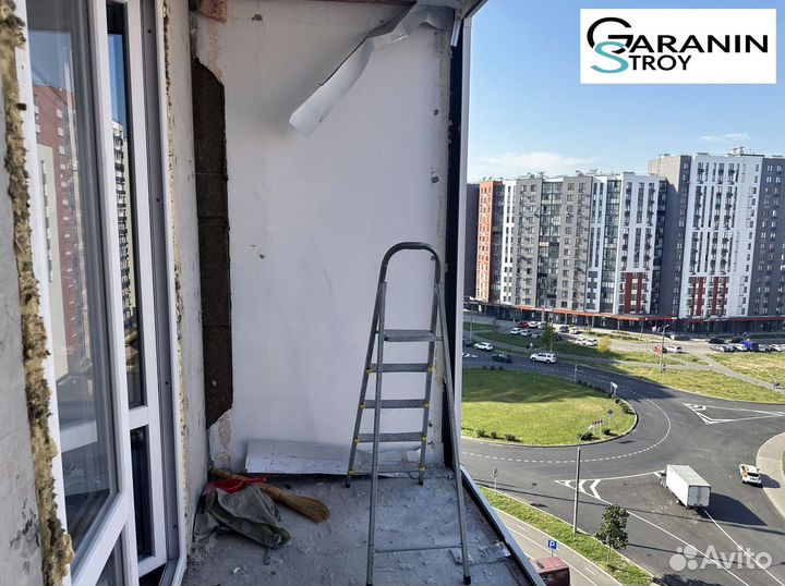 Остекление балконов с установкой