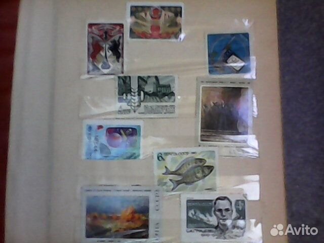 Марки с альбомом