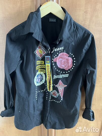 Рубашка roccobarocco jeans xs/s