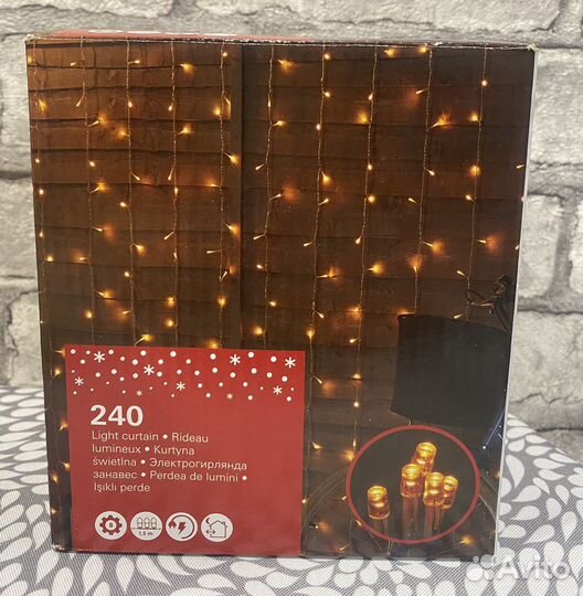 Электрогирлянда занавес