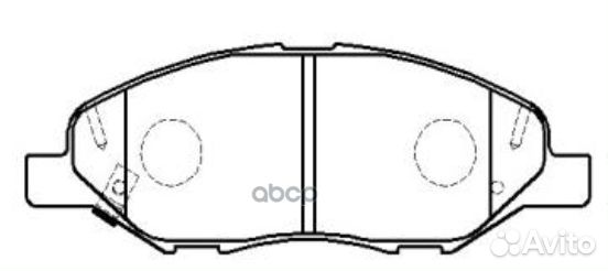 Колодки тормозные перед nissan tiida C11 06- JU