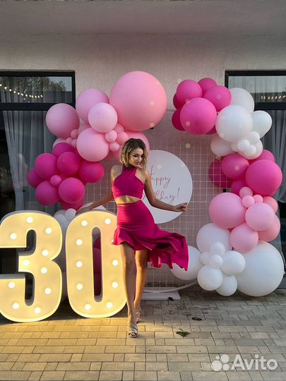 Светящиеся Цифры с лампочками 30 15 20 22