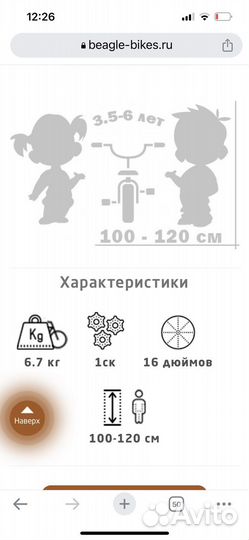 Велосипед Beagle 116Х черный