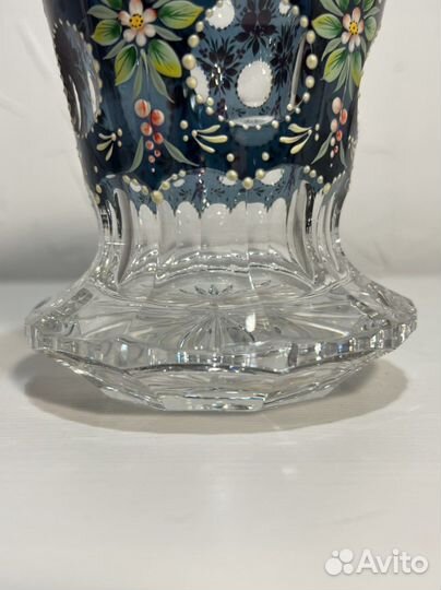 Ваза антикварная, Европа, хрусталь