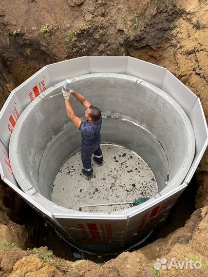 Кольца жби для бетонного септика и канализации