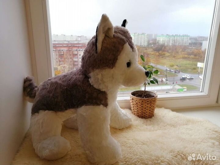 Новая мягкая игрушка щенок хаски