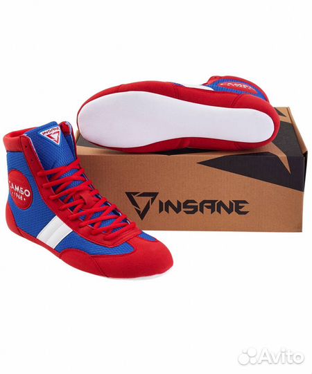 Обувь для самбо insane attack, детский, красный (р