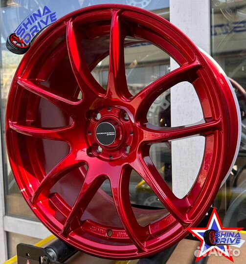 Диски Work CR-Kiwami R17 4x100 Red Gloss