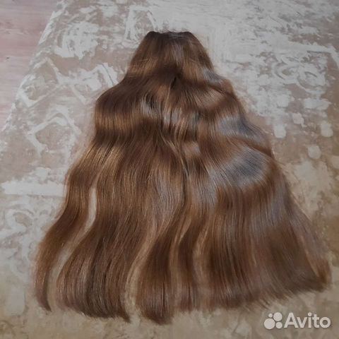 Хвост из натуральных волос