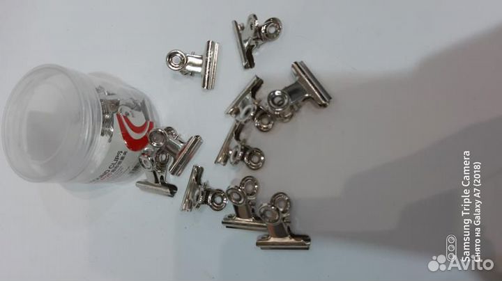 Прищепка металлическая для наращивания ногтей