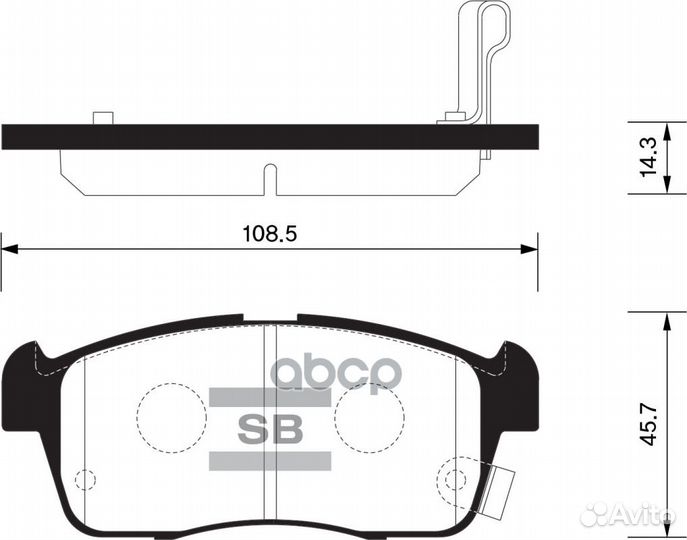 Колодки тормозные передние sangsin brake SP1549