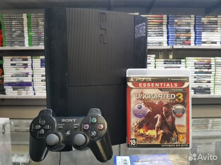Sony playstation 3 Super Slim 500 gb + Uncharted 3