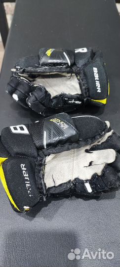 Краги хоккейные Bauer yth 8