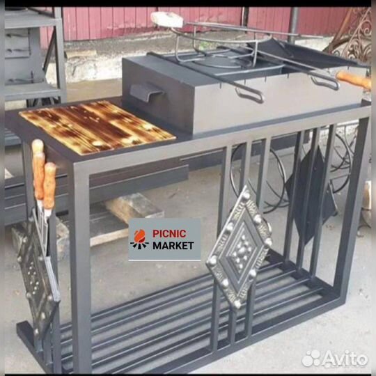 Кованые мангалы с крышей
