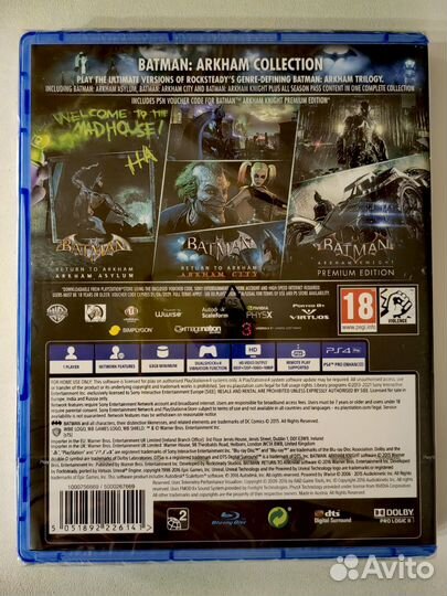 Batman: Arkham Collection PS4 рус суб