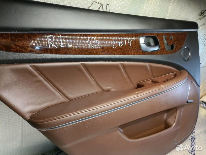 Обшивка двери левая задняя Equus RL13 коричневая