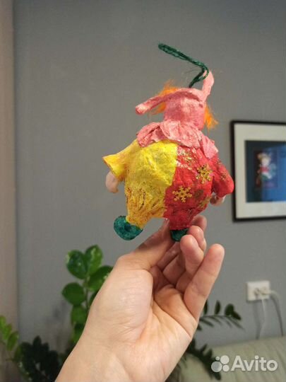 Ватная ёлочная игрушка