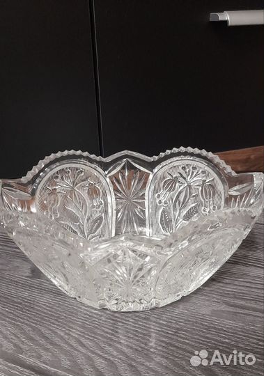 Салатник хрустальный