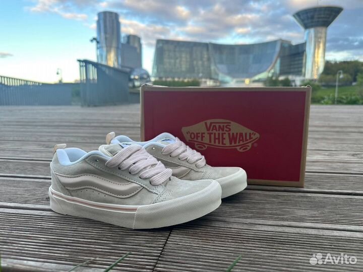 Vans Knu Skool Cream White Pink