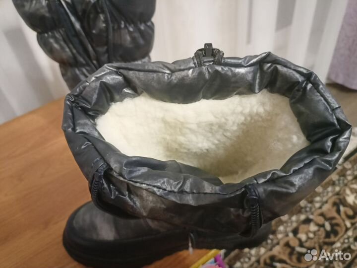 Сапоги зимние новые для девочки 37