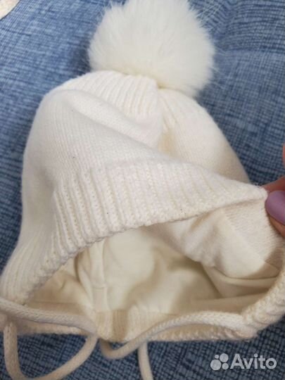 Шапочки детские на размер от 6 до 12 месяцев