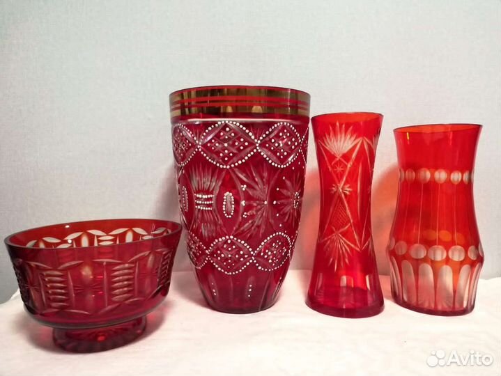 Цветное стекло, хрусталь