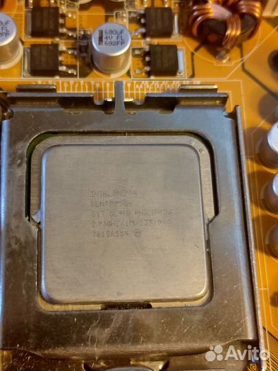 Материнская плата 775 с процессором pentium 4