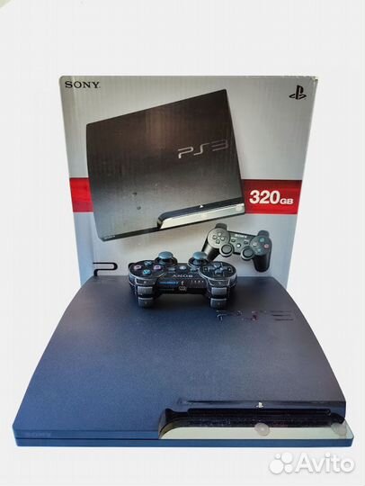 Sony Playstation 3 Slim 320 + 60 игр PS3