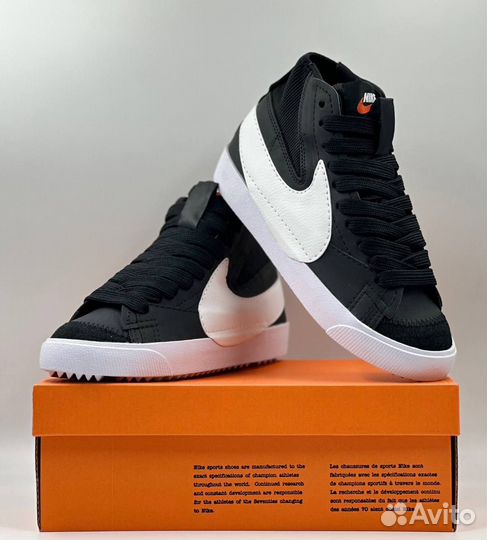 Кроссовки мужские Nike Blazer Mid 77 Jumbo black