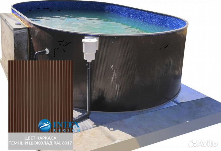 Морозоустойчивые бассейны Larimar 4,9х2,74х1,25 м