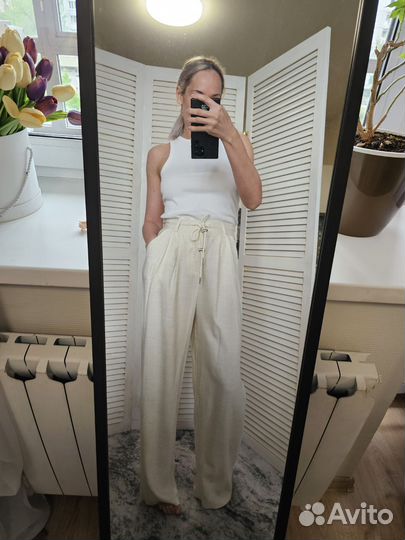 Брюки из льна