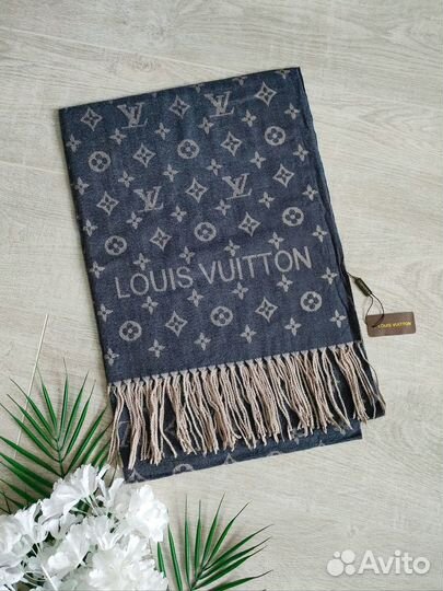 185см LV новый шарф-палантин с кисточкками
