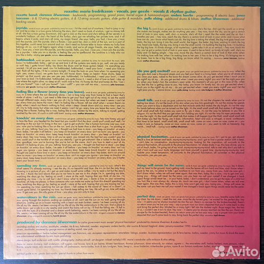 Roxette – Joyride (Германия 1991г.)