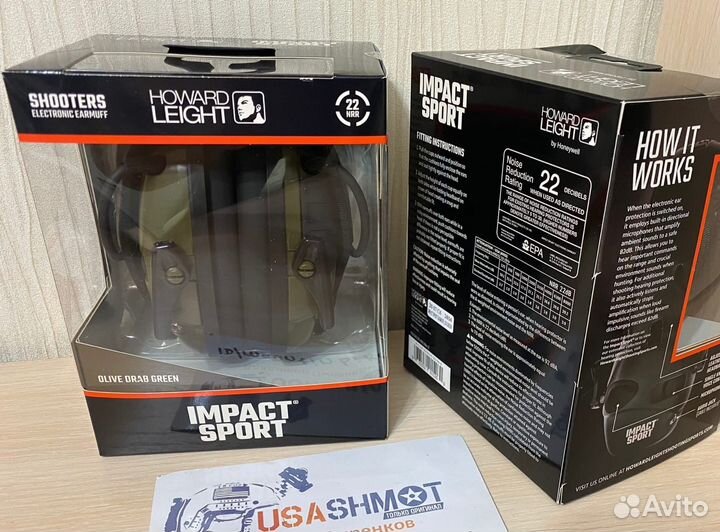 Ориг активные наушники Howard Leight Impact Sport