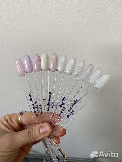 Гель-лаки(базы) для маникюра б/у (набор 36 шт)