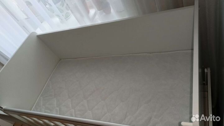 Кроватка-трансформер с маятником и пелен. комодом