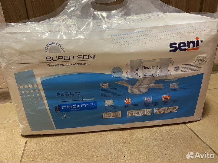 Памперсы для взрослых seni m