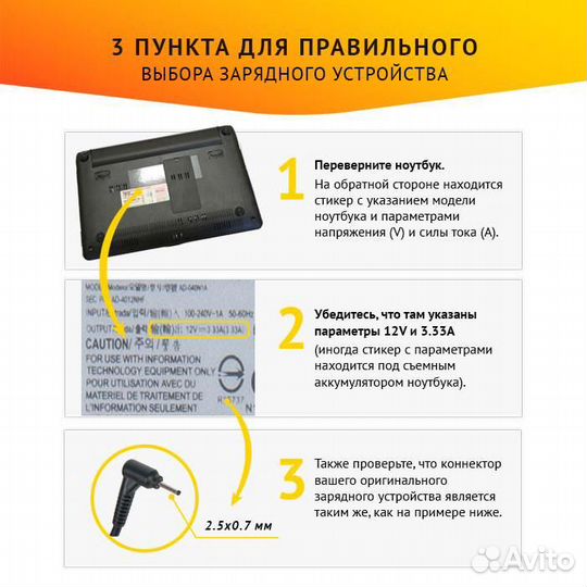 Блок питания Samsung AA-PA3N40W