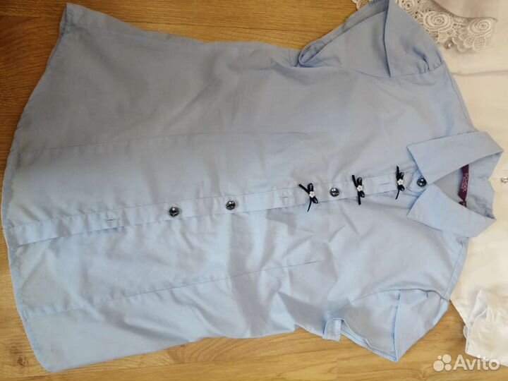 Блузки рубашки школьные 146-152