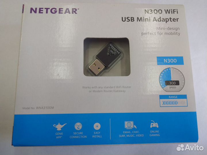 WiFi адаптер NetGear WNA3100m 300Mbps
