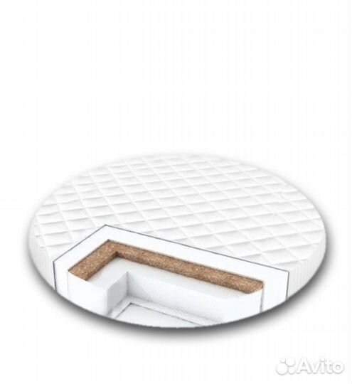 Матрас детский круглый 75*10