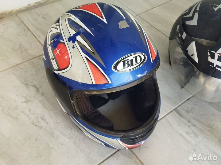 Мотоциклетный шлем бу 2 шт