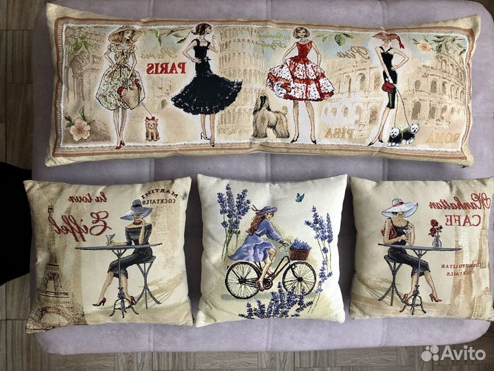 Декоративные подушки из гобелена