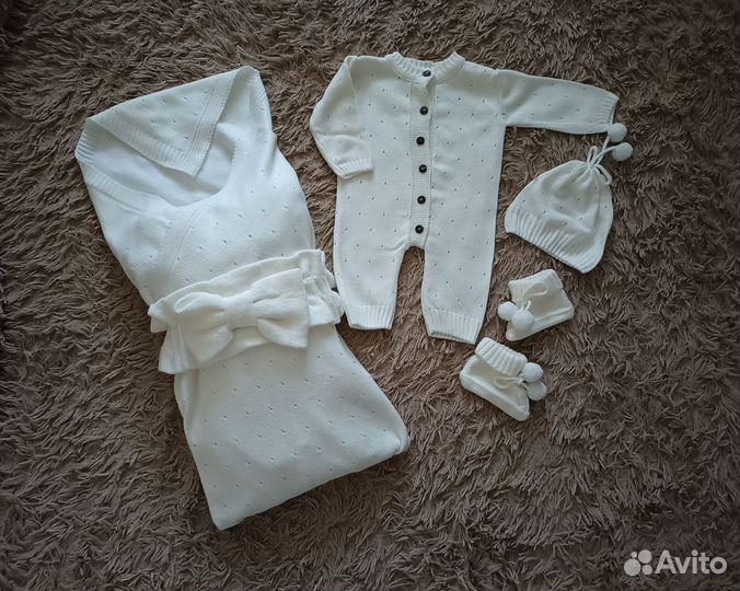 Конверт на выписку вязанный (весна/осень)