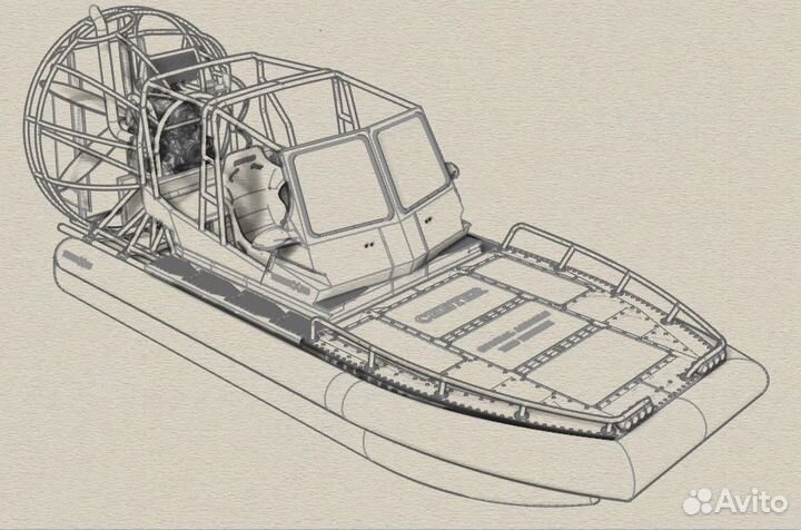 Аэролодка SibEX Читер 150 л.с Атмо Рестайлинг