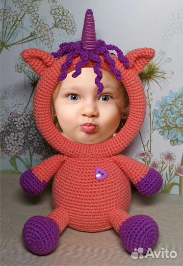 Вязаные фоторамки