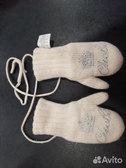 Варежки детские 2 года